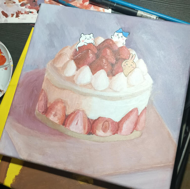 Chikawa, Hachiware, and Usagi on cake!