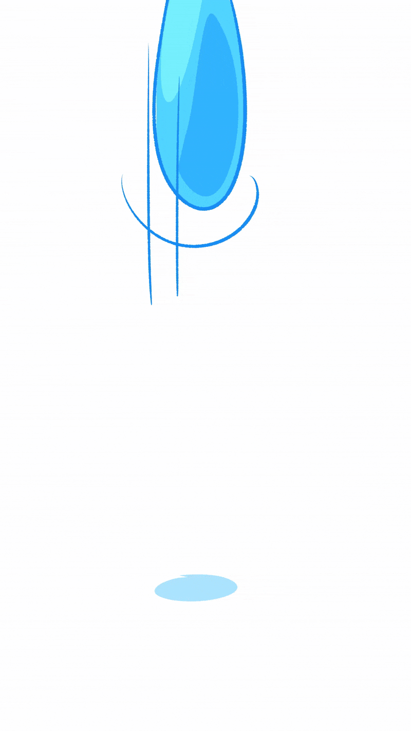 Puro the Water Droplet Mascot for an Advocacy Animation