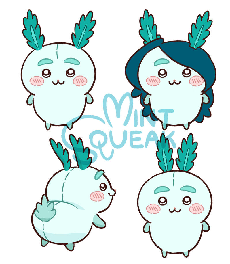 Mint in a Chiikawa Design Style